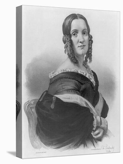 Angelica Van Buren, 1842-American School-Stretched Canvas
