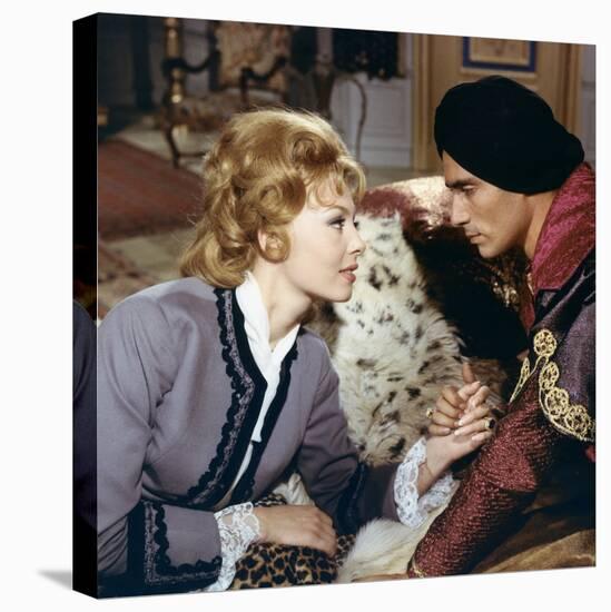 ANGELIQUE and LE ROY, 1965 directed by BERNARD BORDERIE with Michele Mercier and Sami Frey (photo)-null-Stretched Canvas