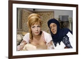 ANGELIQUE and LE SULTAN, 1968 directed by BERNARD BORDERIE Michele Mercier and Jean-Claude Pascal (-null-Framed Photo