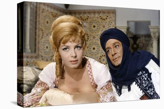 ANGELIQUE and LE SULTAN, 1968 directed by BERNARD BORDERIE Michele Mercier and Jean-Claude Pascal (-null-Stretched Canvas