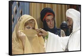 ANGELIQUE and LE SULTAN, 1968 directed by BERNARD BORDERIE Michele Mercier, Jean-Claude Pascal and -null-Framed Stretched Canvas