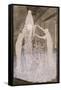 Angélique se parant de fleurs, protégée par sainte Agnès-Carlos Schwabe-Framed Stretched Canvas