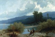 Lake Landscape, 1862-Angelo Beccaria-Giclee Print