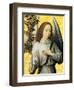 Angelo con ramo d'ulivo-Hans Memling-Framed Art Print