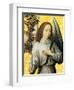 Angelo con ramo d'ulivo-Hans Memling-Framed Art Print