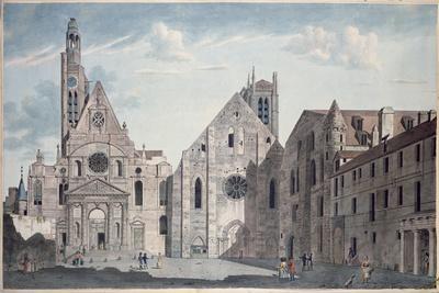Facades of the Churches of St. Genevieve and St. Etienne Du Mont, Paris, C.1800