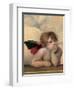 Angelo I - Madonna Sistina-Raffaello Sanzio-Framed Art Print