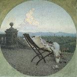 A holiday in the old peoples home Trivulzio in Milan,  1892.-Angelo Morbelli-Giclee Print