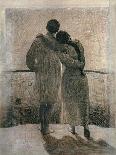 Rooftops in the Snow, 1912-Angelo Morbelli-Giclee Print