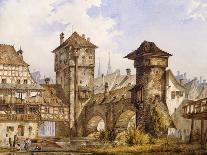 A View of Nurnberg-Angelo Quaglio-Stretched Canvas