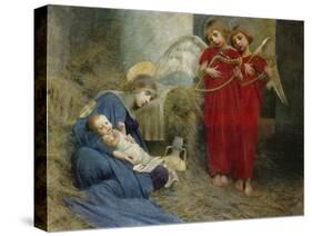 Angels and Holy Child-Marianne Stokes-Stretched Canvas