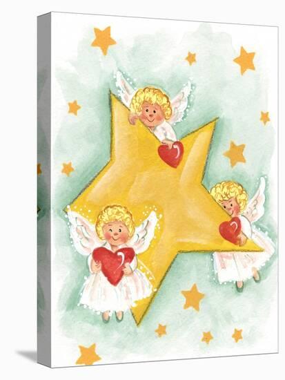 Angels and Stars-Beverly Johnston-Stretched Canvas