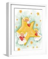 Angels and Stars-Beverly Johnston-Framed Giclee Print