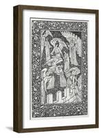 Angels Behind the Inner Sanctuary, from The Kelmscott Chaucer, Published by Kelmscott Press, 1896-William Morris-Framed Giclee Print