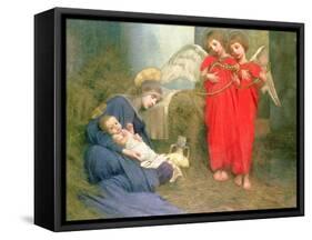 Angels Entertaining the Holy Child, 1893-Marianne Stokes-Framed Stretched Canvas