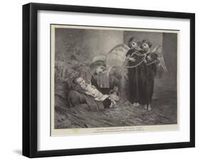 Angels Entertaining the Holy Child-Marianne Stokes-Framed Premium Giclee Print