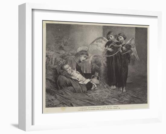 Angels Entertaining the Holy Child-Marianne Stokes-Framed Premium Giclee Print