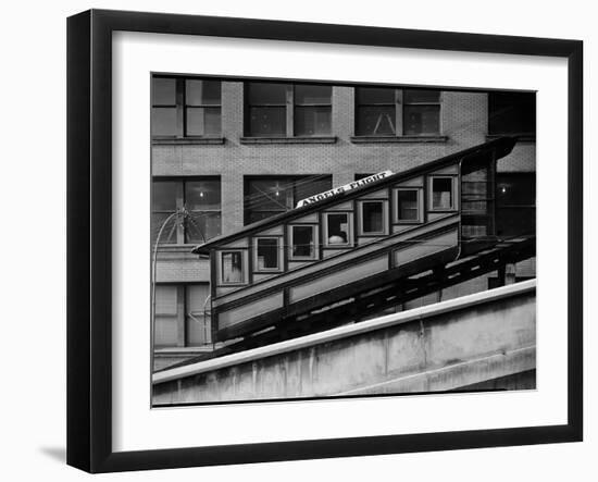 Angels Flight at Third and Hill Streets, Los Angeles-null-Framed Photographic Print