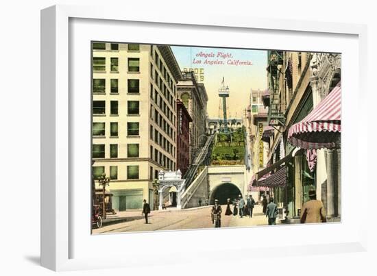 Angels Flight, Bunker Hill-null-Framed Premium Giclee Print