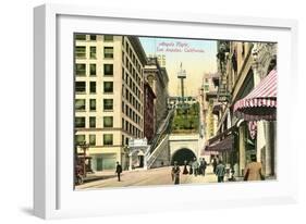 Angels Flight, Bunker Hill-null-Framed Premium Giclee Print