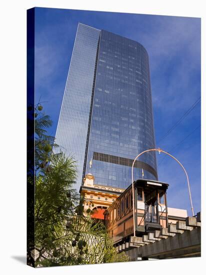 Angels Flight Funicular, Los Angeles, California, United States of America, North America-Richard Cummins-Stretched Canvas