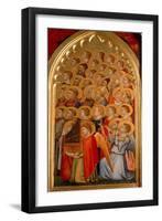 Angels from the Coronation of the Virgin Polyptych-Giotto di Bondone-Framed Giclee Print