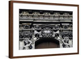 Angels Holding Coat of Arms, Architectural Detail from a Building-null-Framed Giclee Print