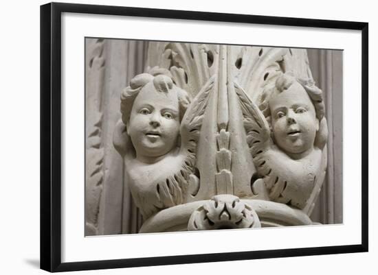 Angels in a Church in the Baroque City of Lecce, Puglia, Italy, Europe-Martin-Framed Photographic Print