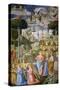 Angels in a Heavenly Landscape, Right Hand Wall of Apse, Journey of the Magi Cycle, Chapel, c.1460-Benozzo di Lese di Sandro Gozzoli-Stretched Canvas
