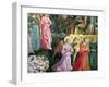 Angels in a Heavenly Landscape, the Left Hand Wall of the Apse-Benozzo di Lese di Sandro Gozzoli-Framed Giclee Print