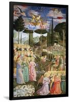 Angels in a Heavenly Landscape, the Left Hand Wall of the Apse-Benozzo di Lese di Sandro Gozzoli-Framed Giclee Print