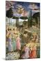 Angels in a Heavenly Landscape, the Left Hand Wall of the Apse-Benozzo di Lese di Sandro Gozzoli-Mounted Premium Giclee Print