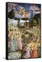 Angels in a Heavenly Landscape, the Left Hand Wall of the Apse-Benozzo di Lese di Sandro Gozzoli-Framed Stretched Canvas