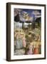 Angels in a Heavenly Landscape, the Left Hand Wall of the Apse-Benozzo di Lese di Sandro Gozzoli-Framed Giclee Print