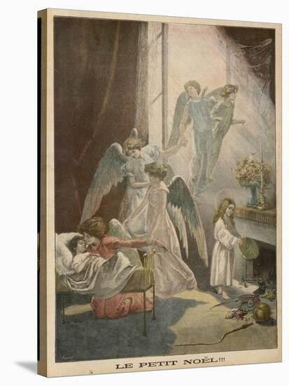 Angels in Bedroom-Alfred Pronier-Stretched Canvas