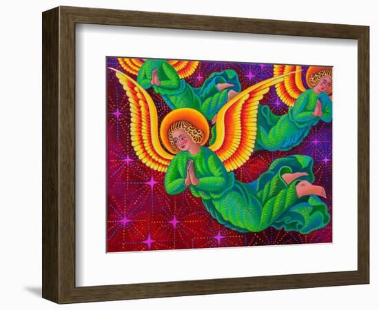 Angels in green-Jane Tattersfield-Framed Giclee Print