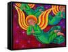 Angels in green-Jane Tattersfield-Framed Stretched Canvas