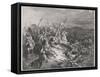 Angels Join in Battle Against the Enemies of the Israelites-Gustave Dor?-Framed Stretched Canvas