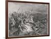 Angels Join in Battle Against the Enemies of the Israelites-Gustave Dor?-Framed Art Print