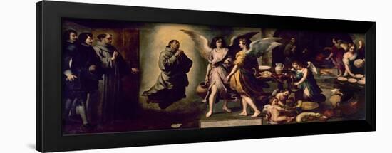 Angels' Kitchen, 1646, Spanish School-Bartolome Esteban Murillo-Framed Giclee Print