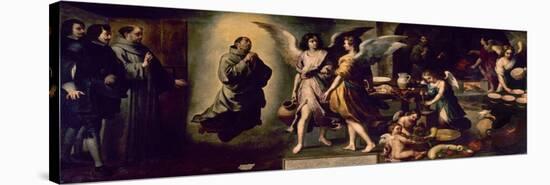 Angels' Kitchen, 1646, Spanish School-Bartolome Esteban Murillo-Stretched Canvas