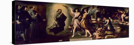 Angels' Kitchen, 1646, Spanish School-Bartolome Esteban Murillo-Stretched Canvas