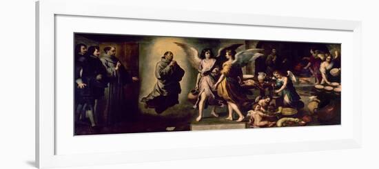 Angels' Kitchen, 1646, Spanish School-Bartolome Esteban Murillo-Framed Premium Giclee Print