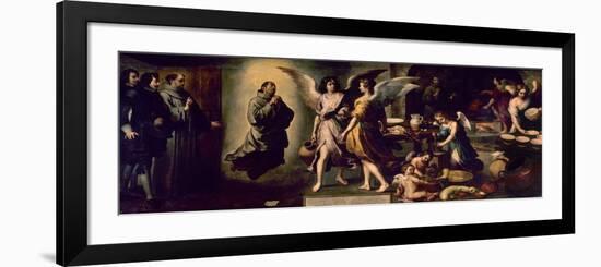Angels' Kitchen, 1646, Spanish School-Bartolome Esteban Murillo-Framed Premium Giclee Print