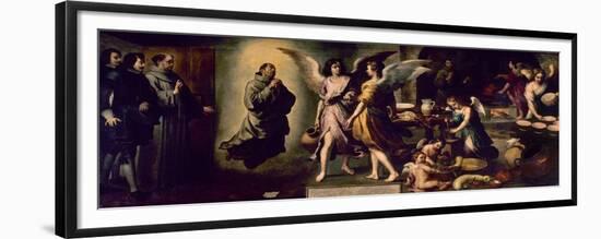 Angels' Kitchen, 1646, Spanish School-Bartolome Esteban Murillo-Framed Premium Giclee Print