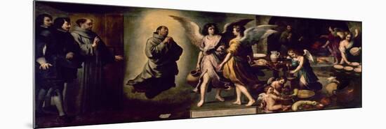Angels' Kitchen, 1646, Spanish School-Bartolome Esteban Murillo-Mounted Premium Giclee Print
