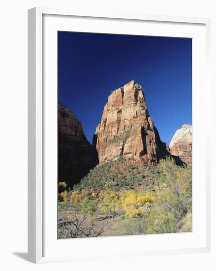 Angels' Landing in Autumn, Zion National Park, Utah, USA-Ruth Tomlinson-Framed Photographic Print