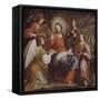 Angels Ministering to Christ in the Wilderness-Matteo Rosselli-Framed Stretched Canvas