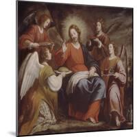 Angels Ministering to Christ in the Wilderness-Matteo Rosselli-Mounted Giclee Print