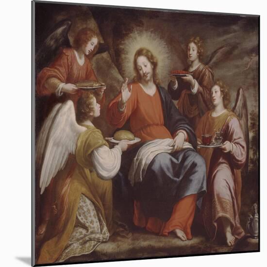 Angels Ministering to Christ in the Wilderness-Matteo Rosselli-Mounted Giclee Print